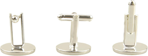 Men’s Cufflinks Cuff Links Button Cabochon Blank Trays Frame for DIY Craft...
