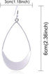 Lightweight Dangle Earrings Simple Earrings Silver Teardrop Earrings for Women...