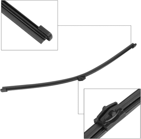 X AUTOHAUX Rear Windshield Wiper Blade Arm Set 405mm 16 Inch for Audi Q3 2011 2012 2013 2014 2015 2016 2017...
