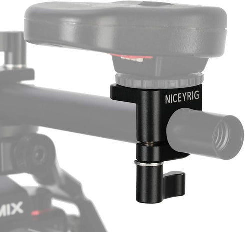 NICEYRIG 15mm Single Rod Clamp to Cold Shoe Adapter, DSLR Camera Rig Rail Block for Monitor Mount LED Light Microphone - 426...