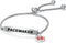 Red Medical Alert ID Bracelet for Women Men Emergency First Aid Engraved Adjustable Stainless Steel Chain Bracelets...