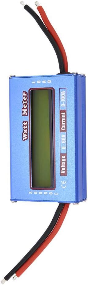 Watt Meter, Digital Power Analyzer with Digital LCD DC 60V 100A Wattmeter for Voltage (V) Current (A) Power (W) (Ah) and Energy (Wh) Measurement...