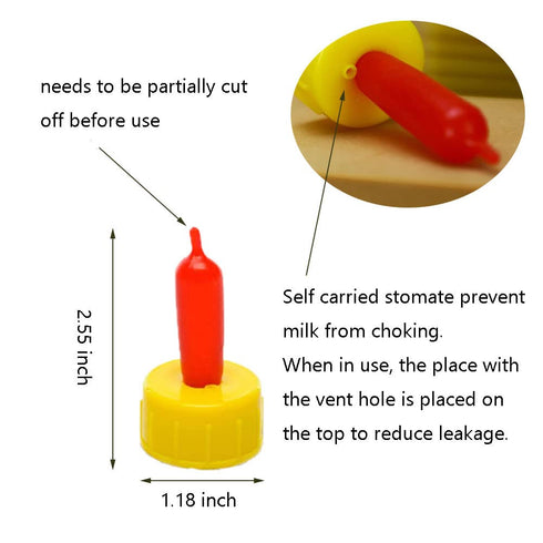 Goat Nipple and Bottles Set, 25 Pieces Small Animal Milk Drink Pritchard Nipple 2 Pieces 400 ml Lamb Feeding Bottle Kit for Feeding Sheep Goat Lam...