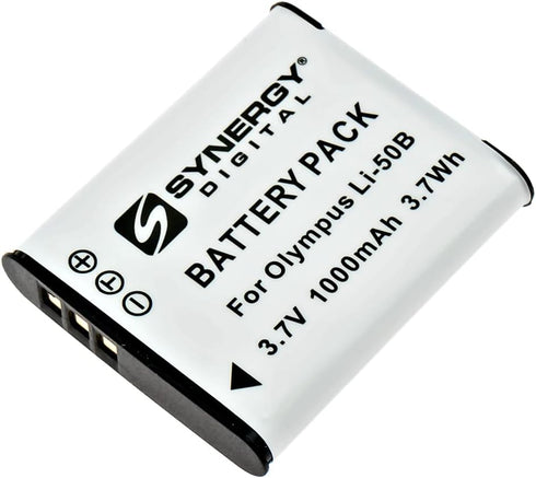 Synergy Digital Camera Battery, Compatible with Ricoh WG-70 Digital Camera, (Li-Ion, 3.7V, 1000 mAh) Ultra High Capacity, Replacement for Pentax D...