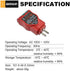 ALLOSUN EM9807 GFCI North American AC Electrical Outlet Receptacles Socket Tester, RED...