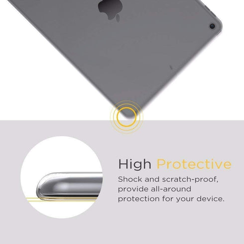 Clear Case for iPad mini 7 A17 Pro (2024) / Mini 6 (2021), Soft Slim Fit Shockproof TPU Lightweight Transparent Cover...