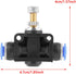10pcs Air Flow Control Valve, 6mm Tube OD x 6mm Tube OD Pneumatic Air Flow Control Valve Connector with Push-to-Connect Fitting Straight Quick Con...
