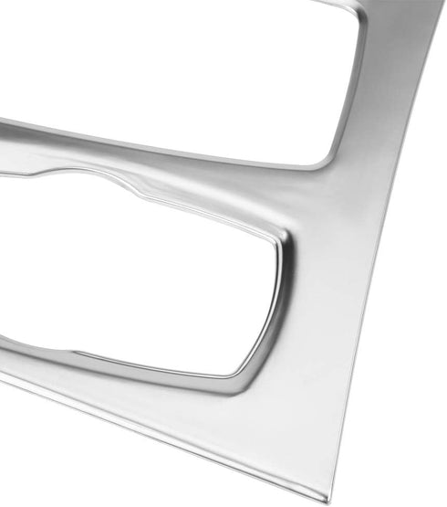 Acouto Gear Shift Box Panel Cover Trim for X5 E70 2010-2013 for X6 E71 2008-2014 Electroplating Center Console Gear Shift Box Panel Frame Cover Ca...
