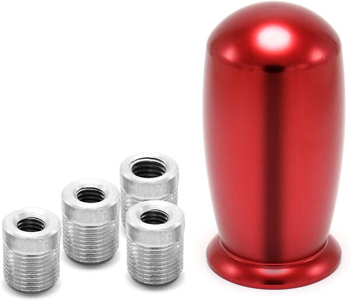 (Red) Racing Automatic Manual Gear Shifter Shift Knobs for Fit Compatible with Mazda Miata Nissan 350z Subaru Sti with Metal Adapters M8x1.25,M10x...