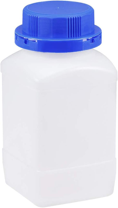 uxcell Plastic Lab Chemical Reagent Bottle 750ml/25.4oz Wide Mouth Sample Sealing Liquid Storage Container Translucent...