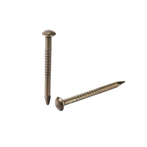 uxcell Small Tiny Hardware Nails Carbon Steel 1.5X19mm(DxL) for DIY Decorative Wooden Boxes Accessories Bronze Tone 200pcs...