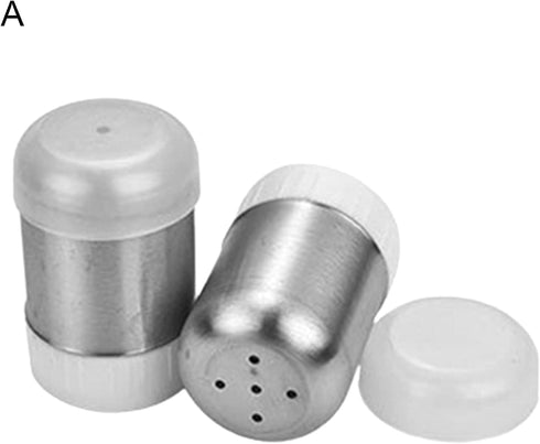 Stainless Steel Sugar Shakers Spice Salt Pepper Organizer Container Dust-proof Stainless Steel Salt Shakers...