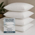 4 Pack Deluxe Zippered Vinyl Pillow Covers - Waterproof Protectors for Longer Lasting Pillows. Standard Size 20"x29". Ideal for Home, Hotel and Ho...