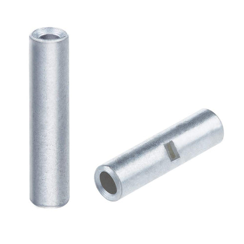 AIRIC Non Insulated Butt Connectors 100pcs 16-14 Gauge Electrical Wire Seamless Uninsulated Butt Connectors Crimp Ferrule Terminals...