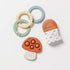 Itzy Ritzy's Teething Gift Set; includes 1 Teething Mitt, 1 Popper Toy & 3 Linking Rings...
