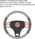 Soft Microfiber Leather Steering Wheel Cover, Universal 15 Inch for Women Girls, Fit Vehicles, Sedans, SUVs, Vans, Trucks - Black...