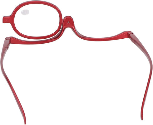 Magnifying Makeup Glasses Single Lens, Makeup Magnifying Cosmetic Readers Flip Single Lens Rotating Eyeglasses, Rotatable Fashionable Eye Make Up ...