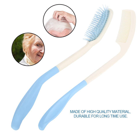 Long-handled Comb - Hair Brush Massage Scalp Comb Side Bendable Comb Hair Care Set Anti-static Hair Health Care Set Smooth Relax Scalp for Men Wom...