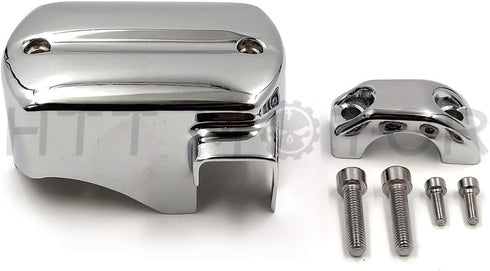 HTT Motorcycle Chrome Front Brake Fluid Master Cylinder Cover For 1998-2013 V-Star 650/2009-2013 V-Star 950/1999-2013 V-Star 1100/2007-2013 V-Star...