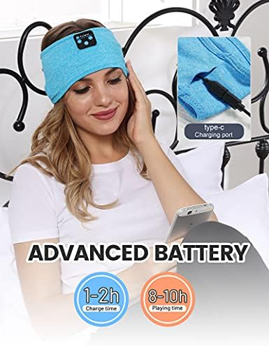 Headband Headphones, Sleep Headphones Bluetooth Sleeping Headband Wireless Sleeping Headphones Sleep Headband,Soft Headphone Headband for Side Sle...