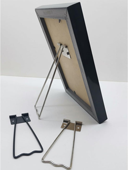 MY MIRONEY 5-Pack Easel Back with Screws for Picture Frames Art Silver Tone...