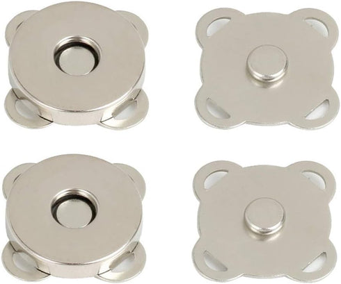 10 Sets Sew in Magnetic Bag Clasps Button Snaps Clasps Magnet Button for Purses Handbag Clothes Scrapbooking Closure Fastener Sewing Craft DIY (Si...