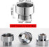 Brass Faucet Adapter, G3/4" to G1/2" Faucet Aerator Adapter Hose Thread Fitting Connector for Washing Machine Dishwasher Garden (Chrome Silver)...