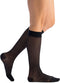 EvoNation Women’s Knee-High Graduated Compression Socks, 15-20 mmHg – Moderate Pressure Sheer Socks, Support Stockings Hose, Black, Small...