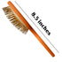Pet Grooming Detangler Pin Dog Brush For Shedding and Removing Loose Fur, Premium Lightweight Wood with Gold Plated Pins for Long Hair (Pin Brush ...