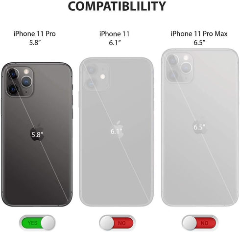 ZUSLAB Case Compatible with Apple iPhone 11 Pro, Silicone Gel Rubber Bumper Cover Replacement for Apple iPhone 11 Pro Phone Slim Thin Hard Shell S...