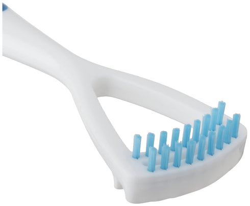 GUM Tongue Cleaner - Dual Action Soft Bristled Tongue Brush with Tongue Scraper for Better Oral Hygiene - Bad Breath Treatment (6pk)...