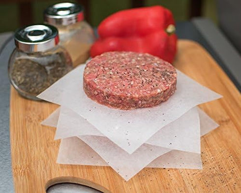 Hamburger Patty Paper Sheets, Wax Paper Squares 250 pcs 6" x 6" Non-Stick...