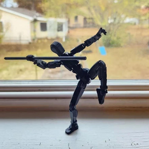 4PCS T13 Action Figure 3D Printed Multi-Jointed Movable,Dummy13 Action Figures,Lucky 13 Action Figures,Desktop Decorations for Action Figures for ...
