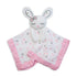 lulujo Lovey Blankets| Unisex Security Blanket & Toy| Softest Breathable Cotton Muslin| 15"x15"| Pink Bunny...