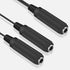 Duttek Guitar Y Cable, 6.35mm 1/4 inch Mono TS Female to 2x6.35mm 1/4 Inch Mono TS Female Y Splitter Cable 20cm/8inch (635F-2FMTS)...