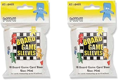 Arcane Tinmen Mini Board Game Card Sleeves – 41mm x 63mm – Bundle of 2 – 200 Sleeves Total...