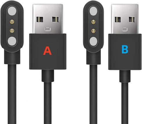 Universal Smart Watch Charger Magnetic, da fit Smartwatch Accessories 2 Pin Magnetic Replacement Charger Compatible Cable Contact pin spacing 2.54...