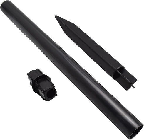 Flame Lamp Extension, Ground Stake and Joint Connector Kit to Make Solar Flashlight Torch Taller, 6 Sets, Black (ex-jo-gs-6)...