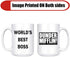 Dunder Mifflin (The Office) World's Best Boss TV Television Show Ceramic Mug Coffee (Tea, Cocoa) 15 OZ Mug, Official Michael Scott Mug As Seen On ...