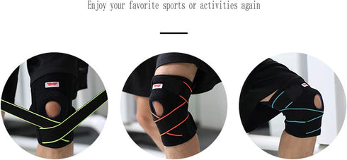 2020 Knee Sleeve, Knee Brace Compression Fit Support for Joint Pain and Arthritis Relief, Improved Circulation Compression - Single?Orange, One Si...