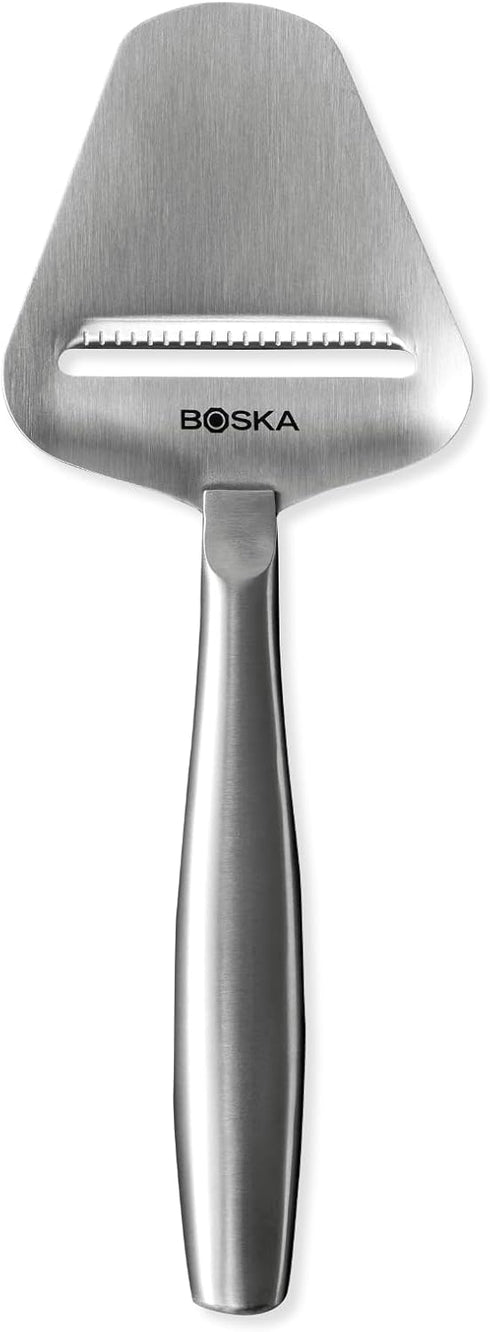 Boska Stainless Steel Cheese Slicer - Copenhagen For All Types of Cheese - Multi-Functional Cheese Slicer - Handheld Slicer - Silver Non-Stick - D...