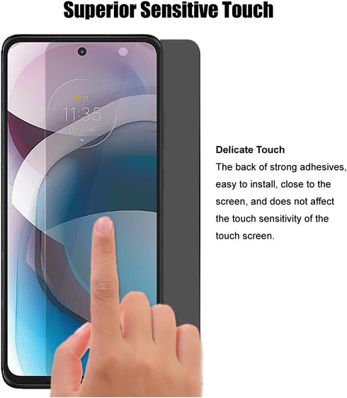 (3+3) For Motorola One 5G Ace/One 5G UW Ace/Moto G 5G (2020) (3 Pack) Anti Spy Private Tempered Glass Privacy Screen Protector and (3 Pack) Camera...