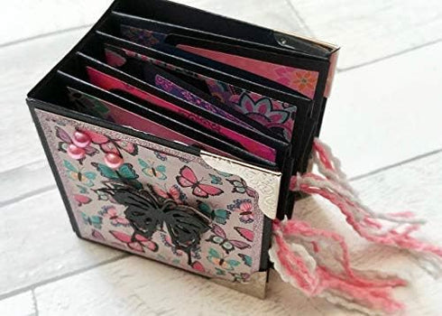 Alinacutle 3inch Mini Album Die Cut Metal Cutting Dies Paper Craft Metal Die-Cuts Handmade Album DIY Planner Scrapbooking DIY Card Metal Punch Tem...