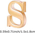 A-Z Initial Pins 26 Letters Pins 18K Gold Plated and Silver Tone Metal Brooch Breastpin Badge...