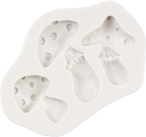 Mushroom Chocolate Mold Mushroom Silicone Mold Vegetable Fondant Molds For Cake Decoration Cupcake Topper Chocolate Cupcake Topper Candy Polymer C...