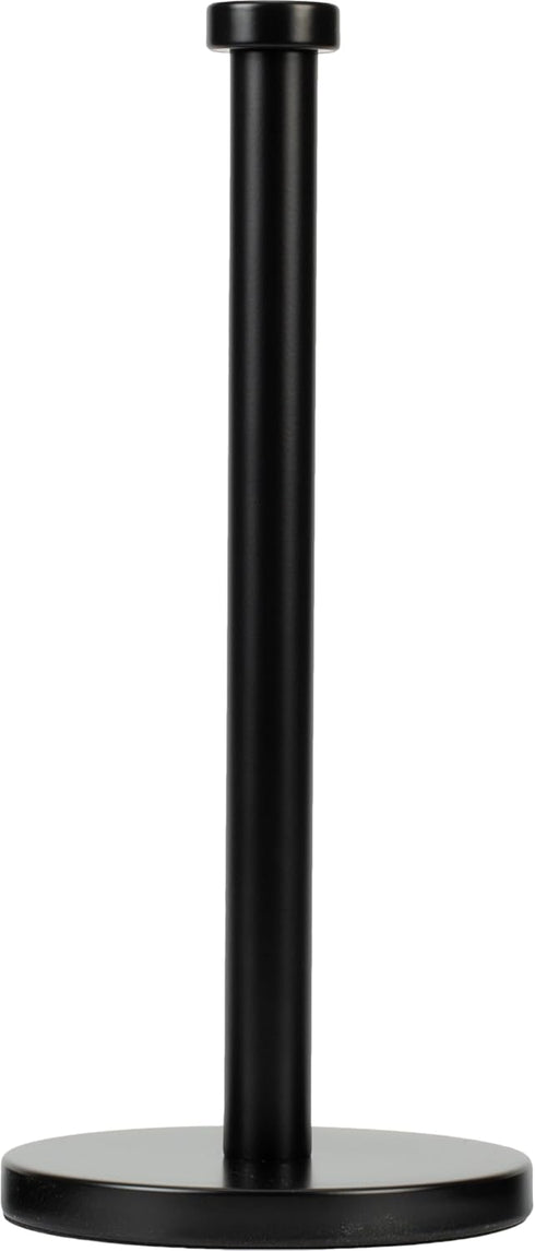 Paper Towel Holder, NSCMQSL Black Kitchen Towel Holder, Steady Countertop Paper Towel Holder with Weighted Base for Kitchen Roll Holder (Black)...