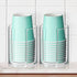 Bathroom Cup Dispenser, Disposable Mouthwash Cups Holder Fit 3oz-4oz Small Paper Cups, Clear Plastic Cup Dispenser for Bathroom Vanity Countertop ...