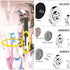 SIMPLELIFE Suction Cup, Mirror, Tile, Wall Mounted, Toothbrush Holder for Bathroom, Does NOT Fall Bathroom Organizer...