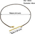 50 Pieces 1.5mm Brown Waxed Necklace Cord with Gold Chain Lobster Clasp for Bracelet Necklace and Jewelry Making...