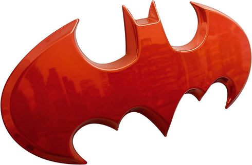 Fan Emblems Batman 3D Car Badge - 1989 Batwing Logo (Red Chrome: 3.8 x 1.8 x 0.2 inches)...